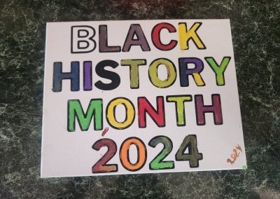 Black History Month sign