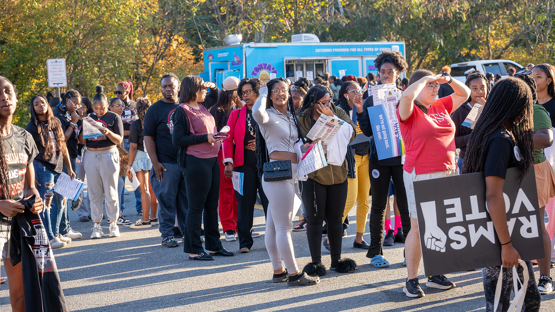 North Carolina voters at a polling location in Winston-Salem