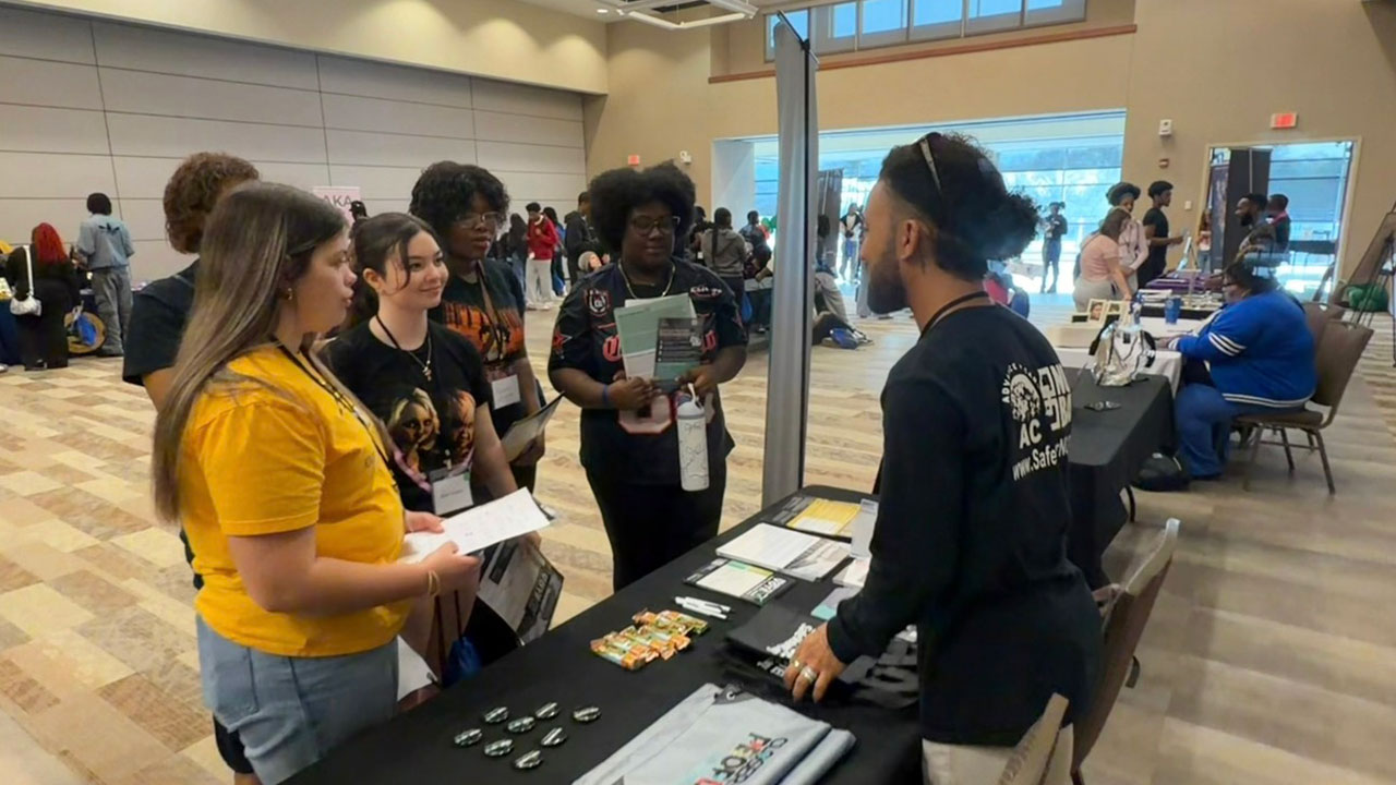 Austin Costner at C.O.R.E HBCU College and Career Fair,